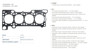 Imagen de JUNTA T/CILINDRO PEUGEOT BOXER FIAT DUCATO 2.3 TD 1,3 MM